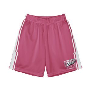 29ers Youth Retro Race Shorts - SE White / Pink - front