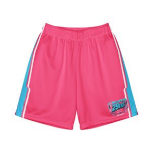 29ers Youth Retro Race Shorts - Speedster Sky / Pink - front