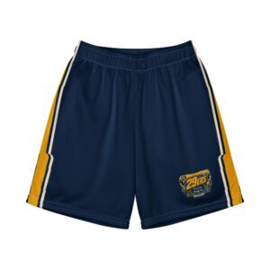 29ers Youth Retro Race Shorts - Yellow / Navy - front