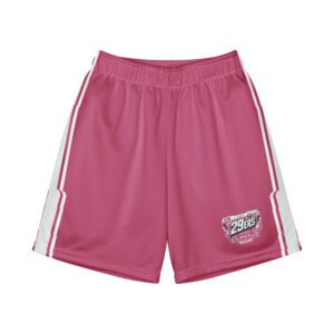 29ers Youth Retro Race Shorts - SE White / Pink - front