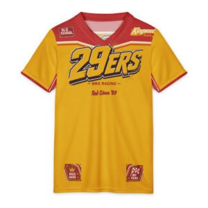 29ers Youth Race Jersey B - Classic Moto - Red / Yellow - front