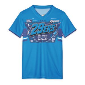 29ers Youth Race Jersey A - Plate Panel - Bomma Teal / Blue - front