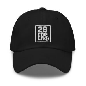 29ers Boxed Logo Dad Hat - Black - front