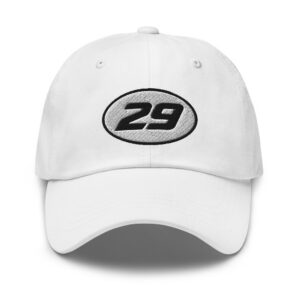 29ers "Arctic White" Oval 29 Dad Hat in White - front