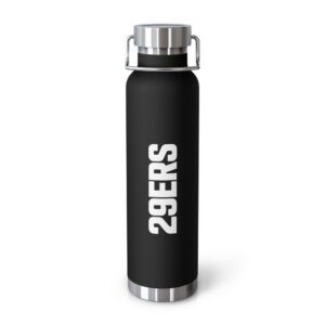 29ers Insulated Bottle 22 oz - Black, front