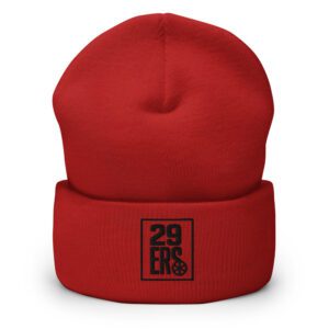 29ers "Fire Red" Cuffed Beanie - front