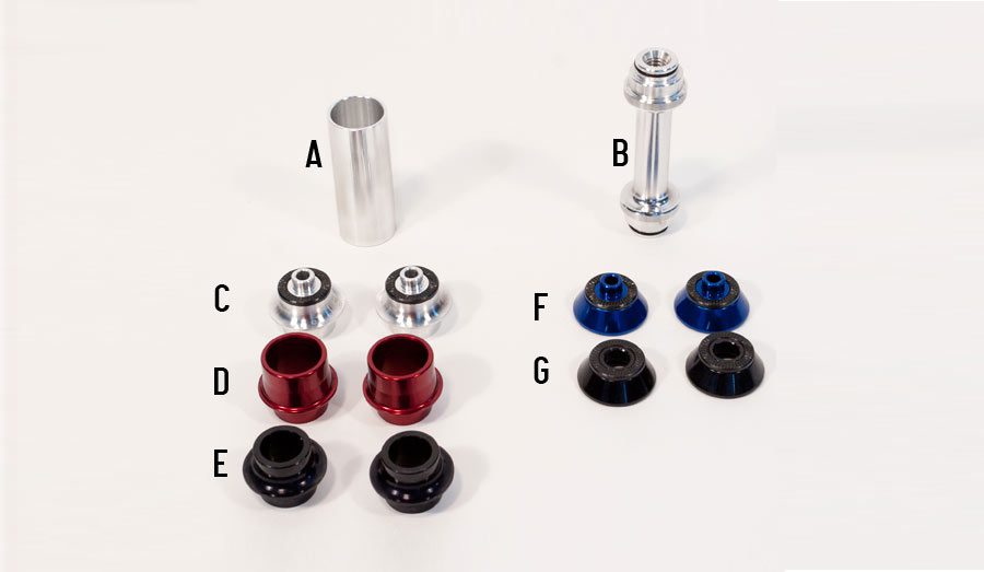 Profile Racing Elite MTB Front Hub Cone Spacers