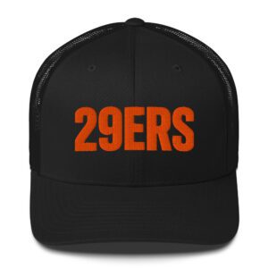 29ers Puff Trucker - Black / Orange - front