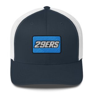 29ers "Number Plate" Trucker in Navy/ White - front