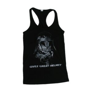S1 Gives Great Helmet Racer Back Tank Black