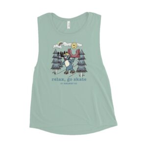 S1 Relax Go Skate Flowy Scoop Muscle Tank
