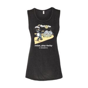 S1 Relax Play Derby Flowy Scoop Muscle Tank