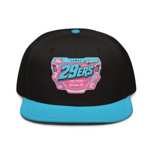 29ers Race Plate Snapback - Speedster Sky / Pink - front