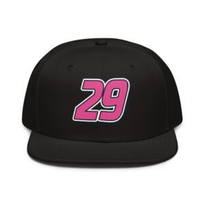 29ers Race 29 Snapback - Black / Pink - front