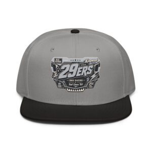 29ers Race Plate Snapback - Stealth Silver / Black - front