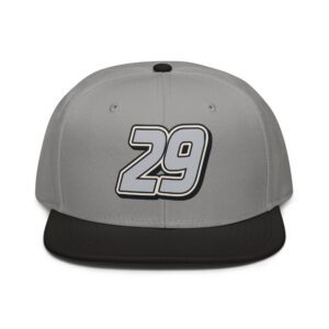29ers Race 29 Snapback - Stealth Silver / Black - front