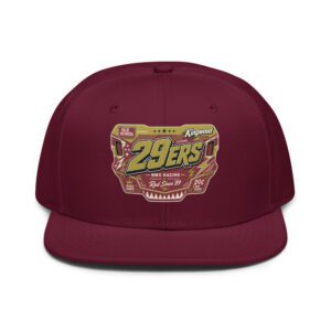 29ers Race Plate Snapback - Oxblood - front