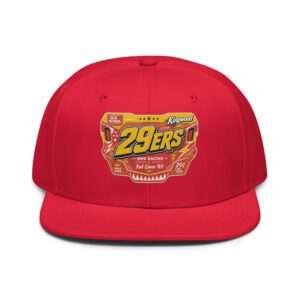 29ers Race Plate Snapback - Red / Yellow - front