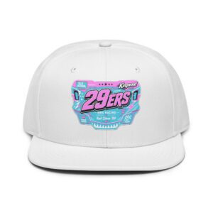 29ers Race Plate Snapback - Blocks Pink / Teal - front