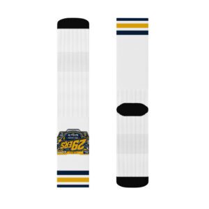 29ers Retro Race Socks - Yellow / Navy - front