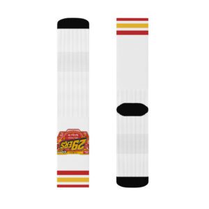 29ers Retro Race Socks - Red / Yellow - front