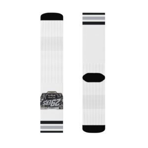 29ers Retro Race Socks - Stealth Silver / Black - front