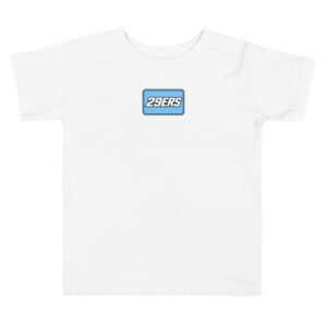 29ers Toddler Number Plate Tee in White - front