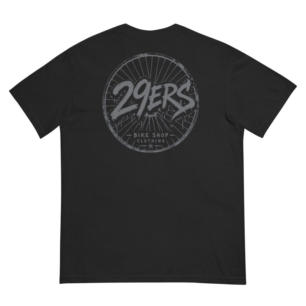 29ers "Stealth Black" Heavyweight Tee - back