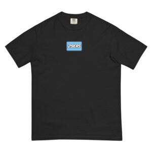 29ers "Number Plate" Heavyweight Tee in Black - front
