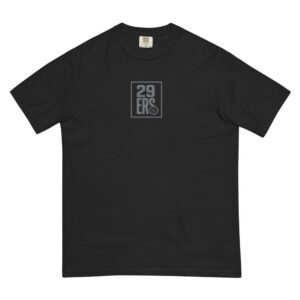 29ers "Stealth Black" Heavyweight Tee - front