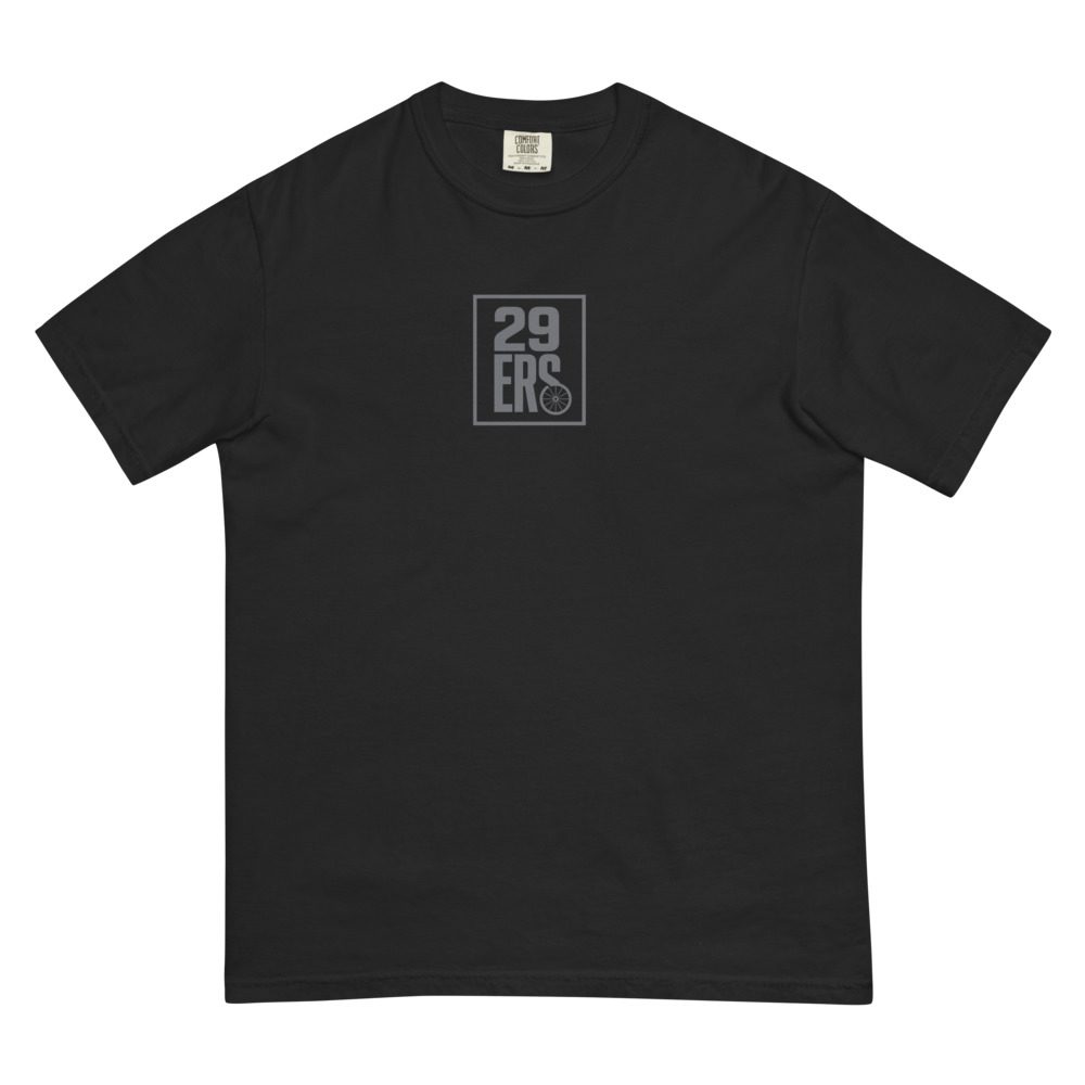 29ers "Stealth Black" Heavyweight Tee - front