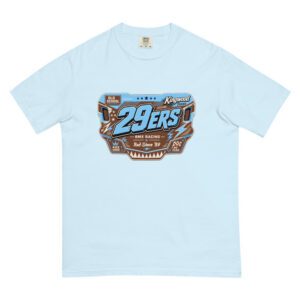 29ers Race Plate Tee - Sky / Brown - front
