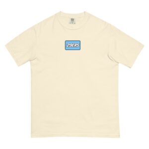 29ers "Number Plate" Heavyweight Tee in Ivory - front