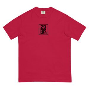 29ers "Fire Red" Heavyweight Tee - front