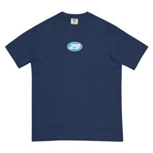 29ers "Oval 29" Heavyweight Tee in True Navy - front