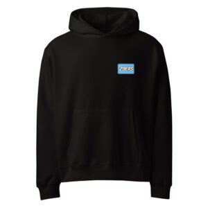 29ers "Number Plate" Heavyweight Hoodie in Black - front