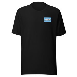 29ers "Number Plate" Tee in Black - front