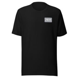 29ers "Chrome" Plate Tee in Black - front