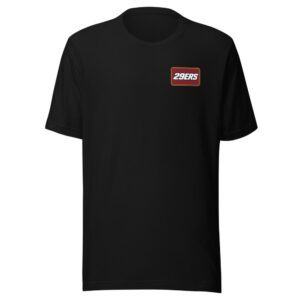 29ers "Oxblood" Plate Tee in Black - front