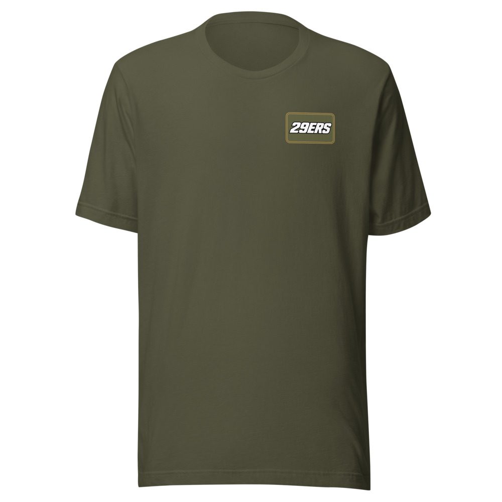 29ers "Field Olive" Plate Tee in Military Green - front