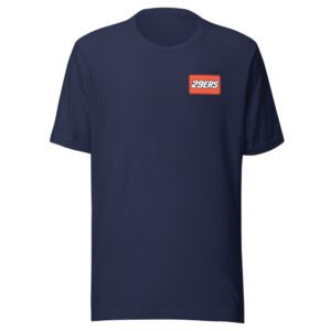 29ers "Burnt Coral" Plate Tee in Navy - front