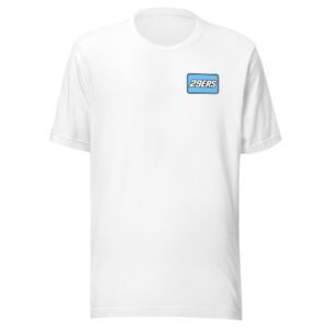29ers "Number Plate" Tee in White - front