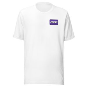 29ers "Night Purple" Plate Tee in White - front