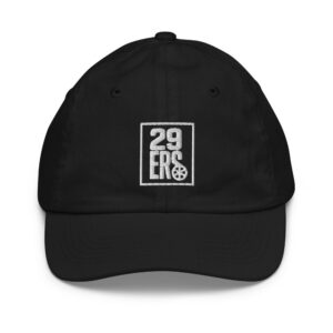 29ers Youth Boxed Logo Cap in Black - front