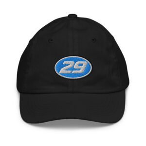29ers Youth Oval 29 Cap in Black - front
