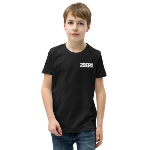 29ers Youth Wordmark Tee in Black - front