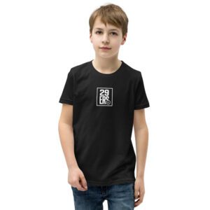 29ers Youth Logo Tee (chest + back) in Black - front