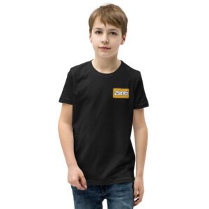 29ers "Mustard" Youth Number Plate Tee in Black - front