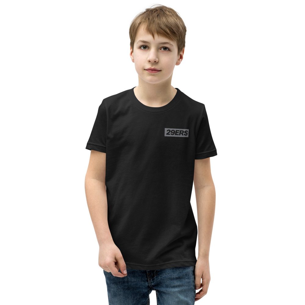 29ers "Stealth Black" Youth Color Box Tee in Black - front