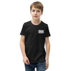 29ers "Chrome" Youth Number Plate Tee in Black - front